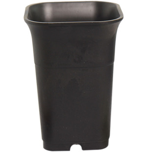 加厚方口万象盆-款黑色深型多肉植物方盆 适合根系深的