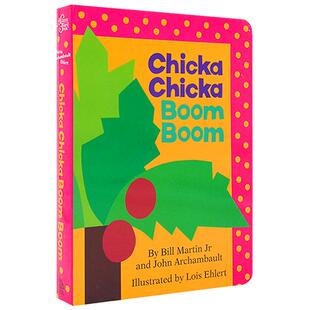廖彩杏书单Chicka Chicka Boom Boom 叽喀叽喀碰碰 纸板 凯迪克大奖绘本 儿童读物读本  廖彩杏书单 英文原版 大音