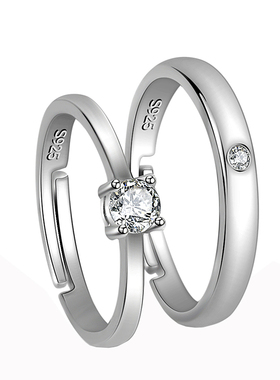 情侣戒指男女一对大小仪式道具