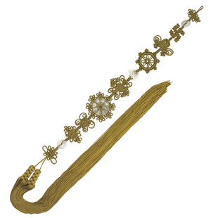 佛珠燕尾主法穗子万字法轮结法师冰玉髓背云佛流苏方丈结9节1.2米