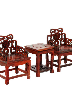 红实仿古明清微缩微型红酸枝桌椅