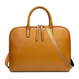 女士公文包保险展业包时尚文件包牛皮气质商务手提电脑包 皮 女