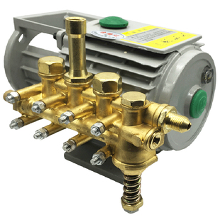 黑猫220v高压清洗机QL280/380/388型洗车机刷车器修理配件铜泵头