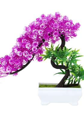 仿真植物盆栽室内绿植假花迎客松