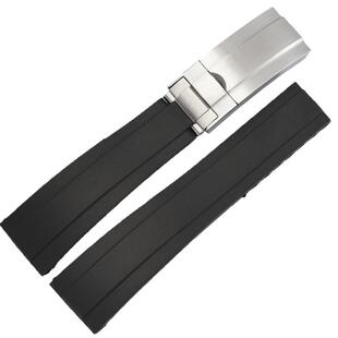 代用劳力士表带 黑绿水鬼迪通拿硅胶表带探险家2格尼林治手表带20