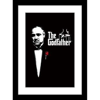 经典电影海报装饰画白兰度有框