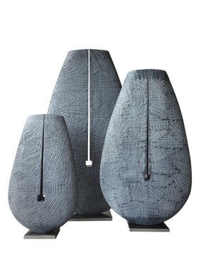 抽象实木雕塑艺术品玄关装饰摆件