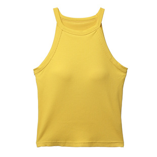 打底内搭挂脖子露肩带胸垫免穿文胸罗纹小吊带背心女性感外穿上衣