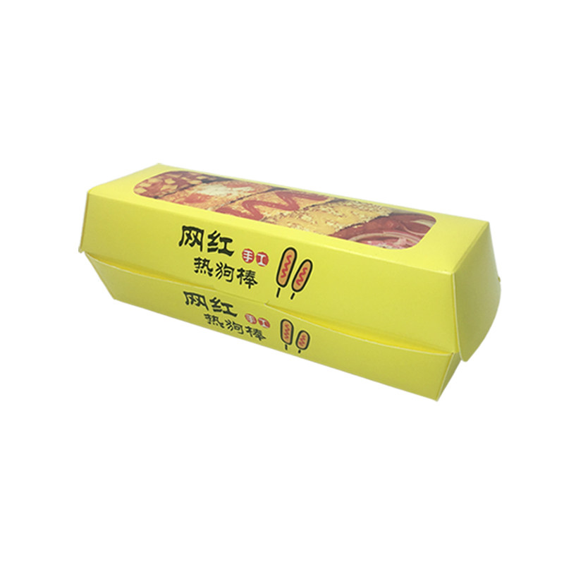 包邮网红拉丝芝士热狗棒打包盒包
