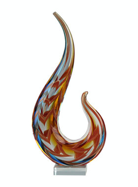 淄博博山琉璃电视柜扭曲创意摆件