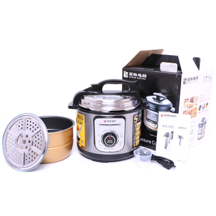 机械电压力锅4L 5L 6L电高压锅家用电力高压锅 电高压力锅带蒸格