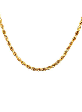 叠戴基础款锁骨链麻花链钛钢