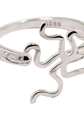 diy男女款随形蜜蜡琥珀戒指空托