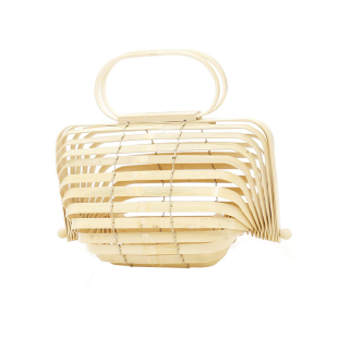 ins爆款可折叠女包沙滩度假拍照草编包藤编竹编织竹篮包手提包