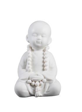 陶瓷静坐禅意风三不汽车工艺品