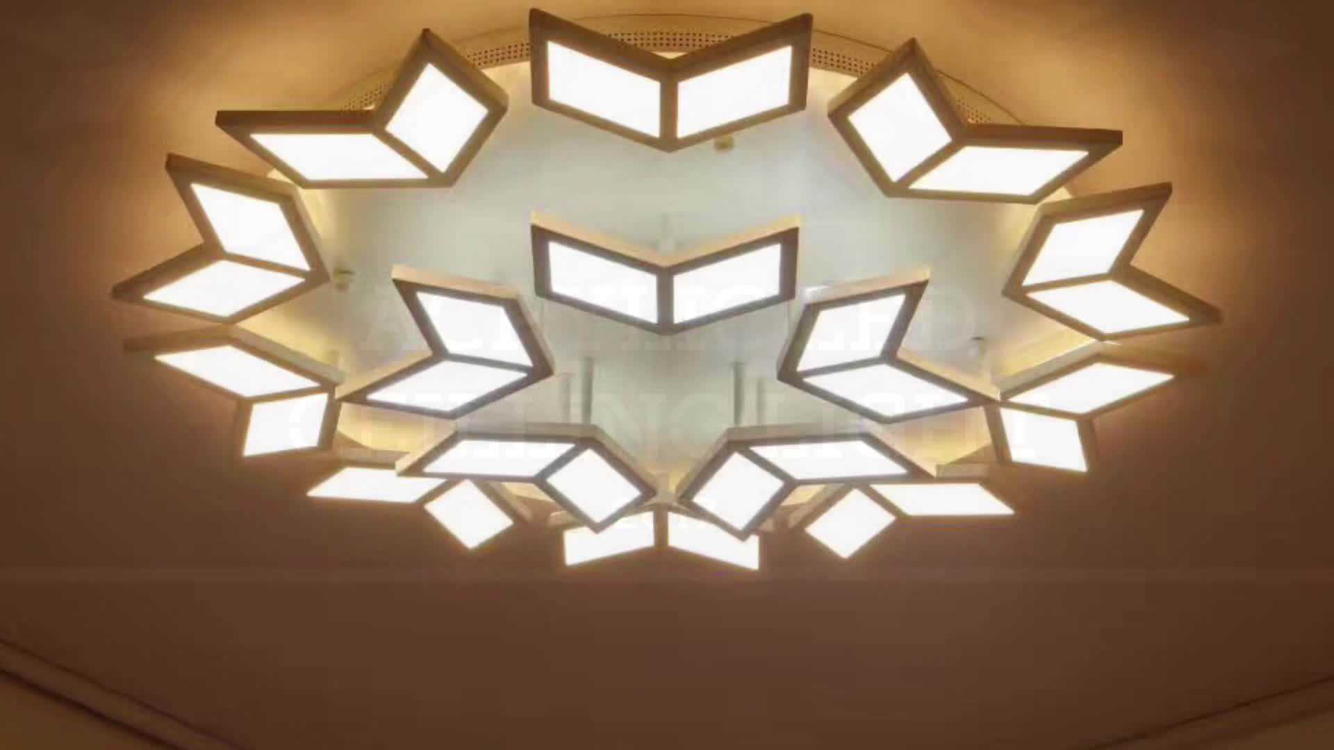 New Products Modern Fancy Square Acrylic Led Lights Without False