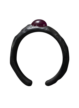 白木黑冰原创设计之瞳开口戒指