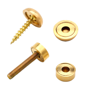螺丝装饰盖帽螺丝帽螺丝钉镜钉螺丝孔自攻螺丝帽盖圆头遮丑盖黄铜