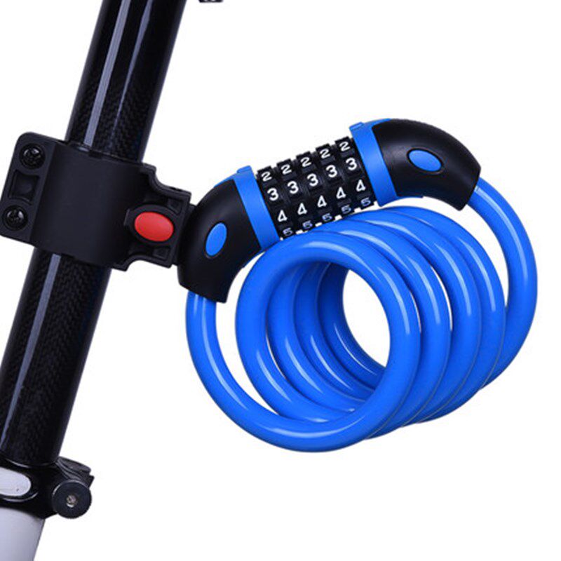TONYON/通用 自行车锁防盗密码锁山地车钢缆锁链条锁骑行装备配件