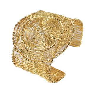 欧美金属铁丝夸张手镯女 朋克镂空百搭舞台酒店手环手镯配饰