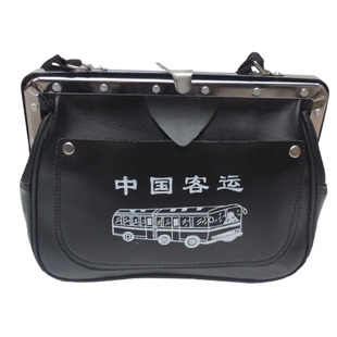 中国客运皮包售票员包售票夹子钱夹子流行斜挎包黑色黄棕色