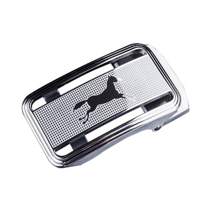 字母扣皮带扣头男自动扣304不锈钢纯钢防过敏裤带头卡子腰带头3.5