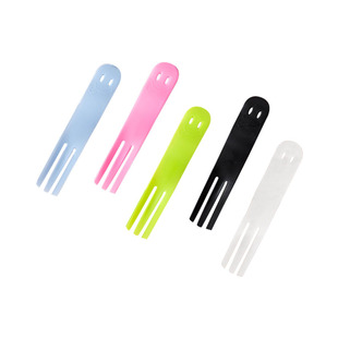 21客同款磨砂笑脸刀叉 一次性蛋糕叉独立包装 散装款笑脸三齿叉子