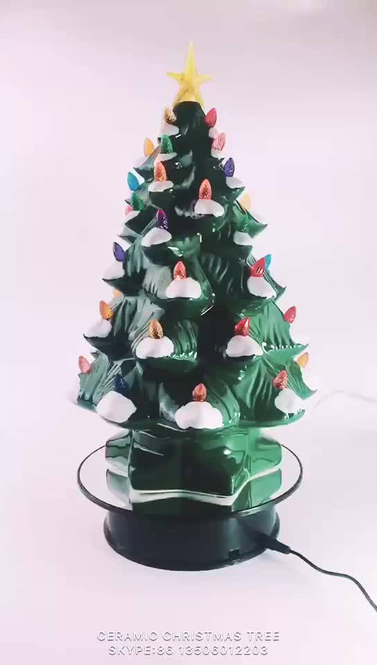 Oversized Illuminated Plug Ceramic Christmas Tree Buy Ceramic