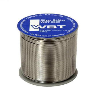 德国原装WBT 0820 Solder 含银焊锡 含银量4% 音频线焊锡条 1米价
