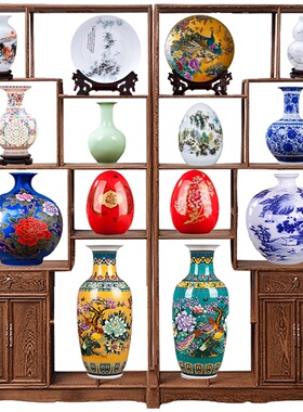 景德镇瓷器花瓶青花瓷工艺品陶瓷