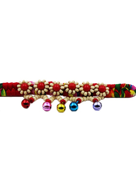 云南民族风铃铛布艺舞蹈五彩绳