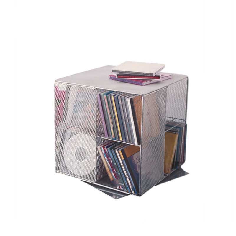 360度旋转式CD架桌面dvd收纳盒