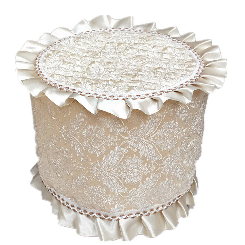 小圆凳垫方形皮墩试换鞋凳沙发保护罩套家用加厚四季全包布艺坐垫