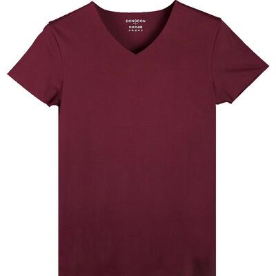 敦之盾青年男士v领t恤保型100s