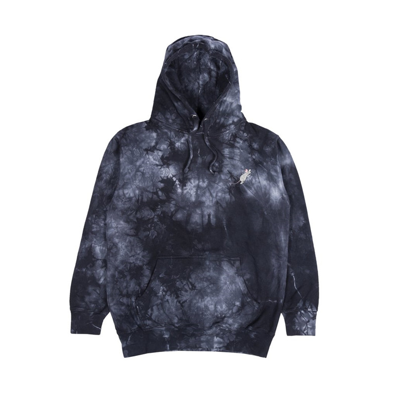 新品RIPNDIP Poison Hoodie中指贱猫趣味猫捉老鼠扎染情侣帽衫潮