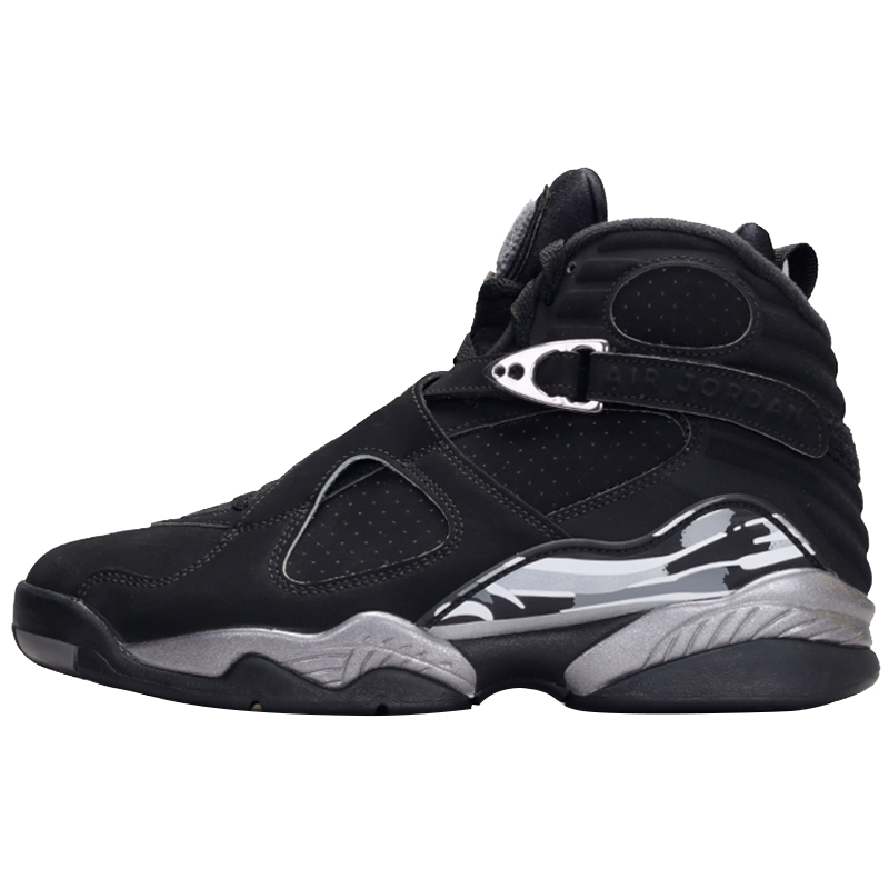 北卡大学 AIR JORDAN 8 CHROME黑银 AJ8乔8 305381-305368-003