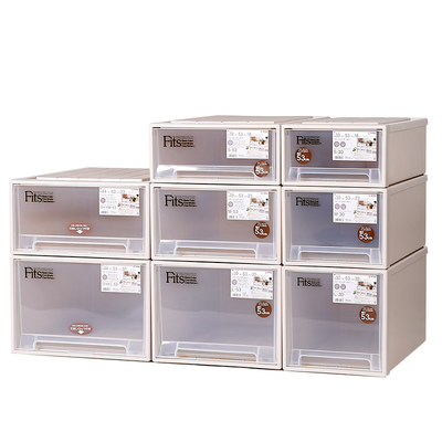 日本天马收纳箱抽屉式组合收纳柜