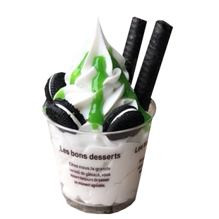 仿真冰淇淋杯模型慕斯杯模型水果甜品彩色巧克力美食节冰淇淋模具