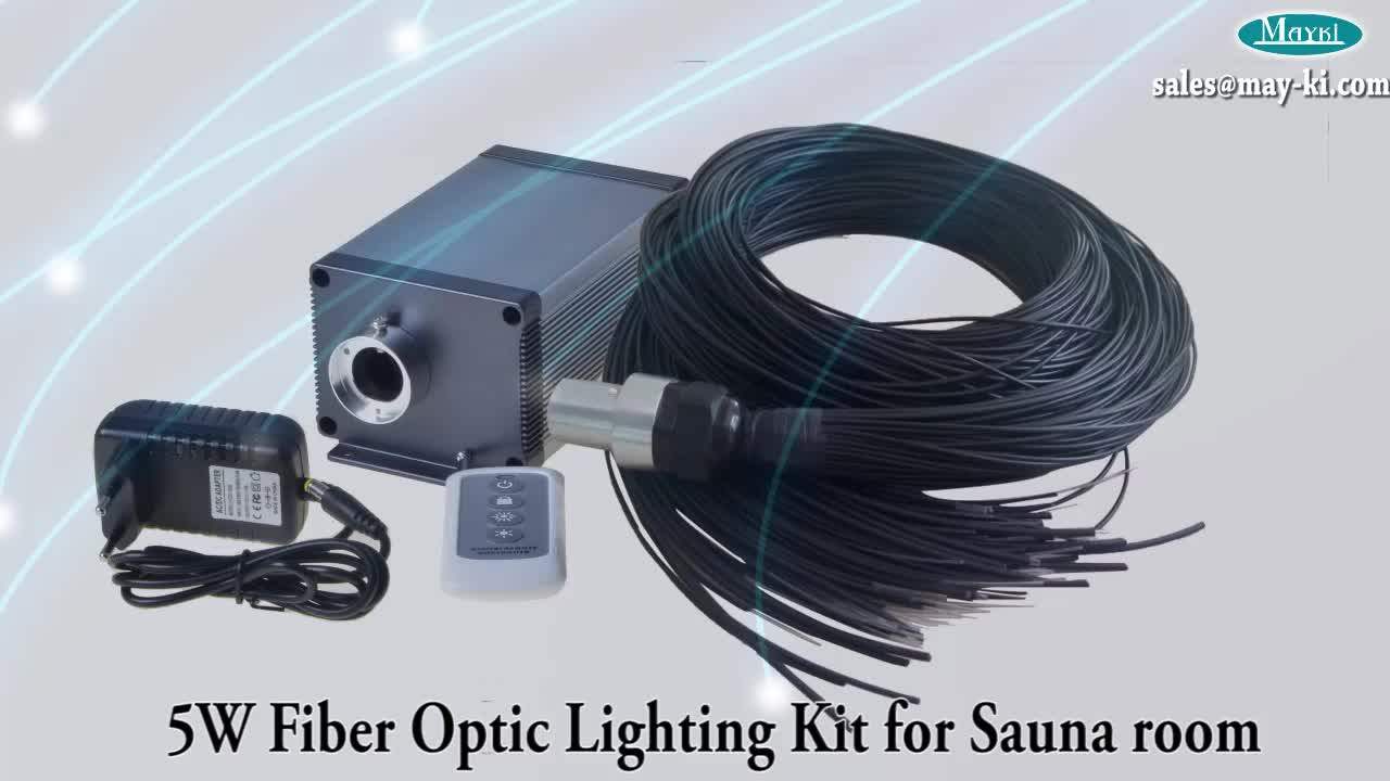 Fiber Optic Light Sauna With Twinkle Color Led Light Emitter Pvc