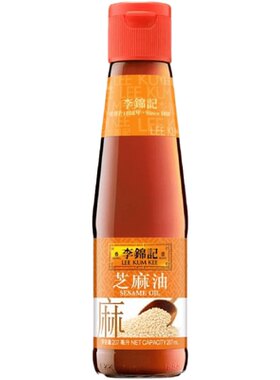 港版李锦记 芝麻油 香油 香麻油 火锅食用调味油拌凉菜香油 207ml