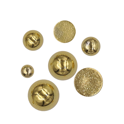 半圆形实心美甲饰品铆钉金属片