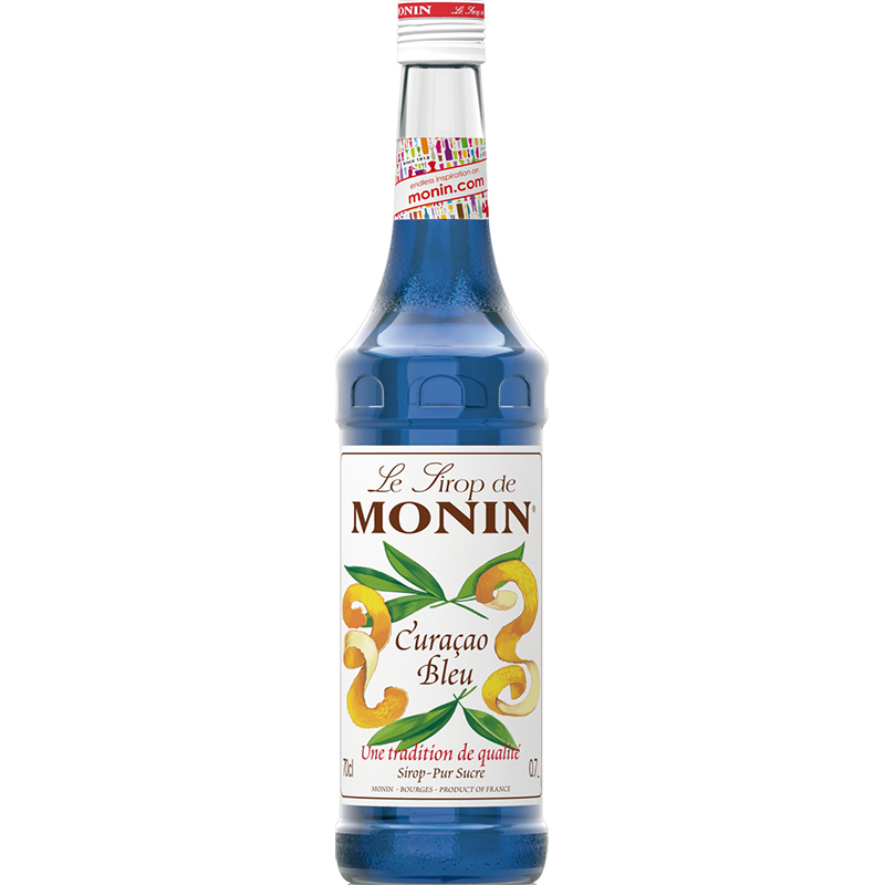 莫林MONIN蓝柑风味糖浆玻璃瓶装700ml咖啡调酒鸡尾酒果汁饮料