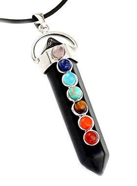 六角柱水晶吊坠天然宝石项链 男女款包邮 虎眼青金石红石黑玛瑙