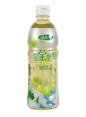 娃哈哈晶莹葡萄汁500g*9瓶整箱