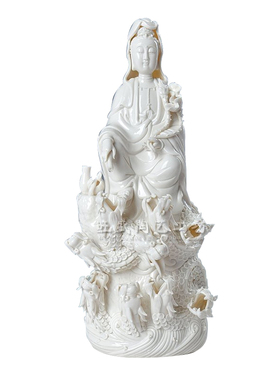 滴水观音菩萨佛像供奉德化陶瓷