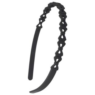 黑色发箍 日韩百变细发箍波浪发卡刘海压发饰品 镂空蝴蝶结细头箍