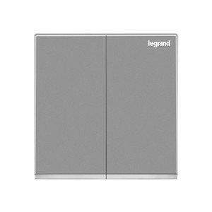 TCL罗格朗K8逸景深砂银 一位弱电自复位开关 单联干接点一键智能