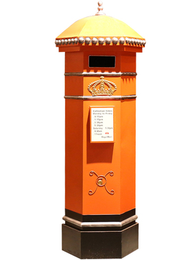 英伦邮筒摄影道具酒吧商场模型