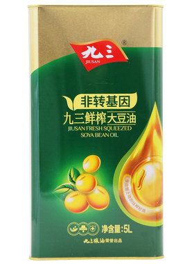 九三非转基因鲜榨东北5l大豆油
