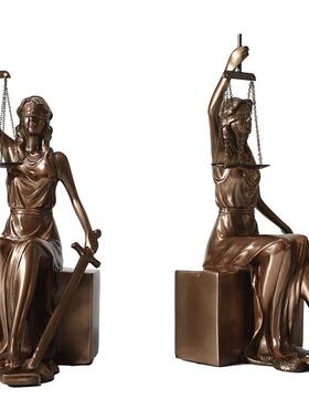 家居装饰欧式书柜酒柜正义女神的